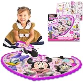 Minnie Mouse Floor Puzzle Set - Bundle with 25 Pc Minnie Foam Floor Puzzle for Kids with Minnie Stickers, Tattoos, More | Minnie Mouse Jigsaw Puzzles for Girls