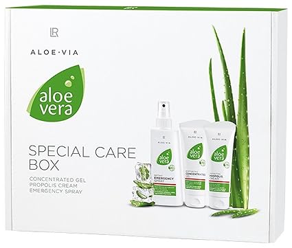 LR ALOE VIA Aloe Vera Spezial-Pflege Box (Gelkonzentrat, Propolis-Creme, Notfallspray)