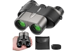 FLYANT 12X25 High Powered Binoculars for Adults, Compact Binoculars with Clear Low Light Vision, Easy Focus Waterproof Small Binoculars for Bird Watching, Hunting, Hiking, Cruise Ship, Travel, Concerts