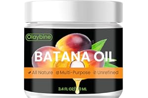 AEMERRY Batana Oil for Hair Growth: 100% Natural, Sourced from Honduras | Dr. Sebi Batana Oil, Prevent Hair Loss, Moisturize Scalp, Restore Dry Damaged Hair, 3.4 oz