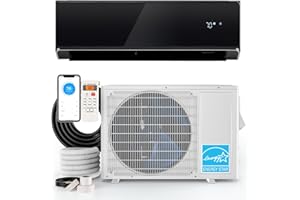 SIMOE 12,000BTU Mini Split Air Conditioner& Heater, 22 SEER2 Wall-Mounted Ductless AC Unit Cools Rooms up to 750 Sq. Ft, Comp