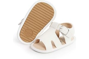 AKINGIO Infant Baby Girls Boys Summer Sandals Premium Unisex Non Slip Rubber Soft Sole Breathable Toddler First Walker Outdoor Beach Shoes