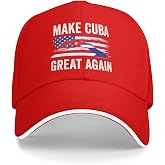 muciioa Make Cuba Great Again hat Cuban Flag Baseball Cap Pink