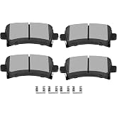 SCITOO D1430 Rear Semi-Metal Brake Pads Sets | Fit For Buick For LaCrosse/Regal,For Cadillac For XTS,For Chevy For Malibu/For Impala/For Malibu Limited,For Saab 9-5 2011