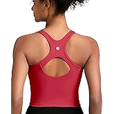 RUNNING GIRL Workout Tank Tops for Women Built in Shelf Bras Padded,Sleeveless Gym Tops Athletic Yoga Shirts