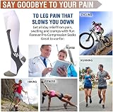 Gcbiger Compression Socks 3 Pairs 20-30 mmHg Men Women Circulation Stockings view 6