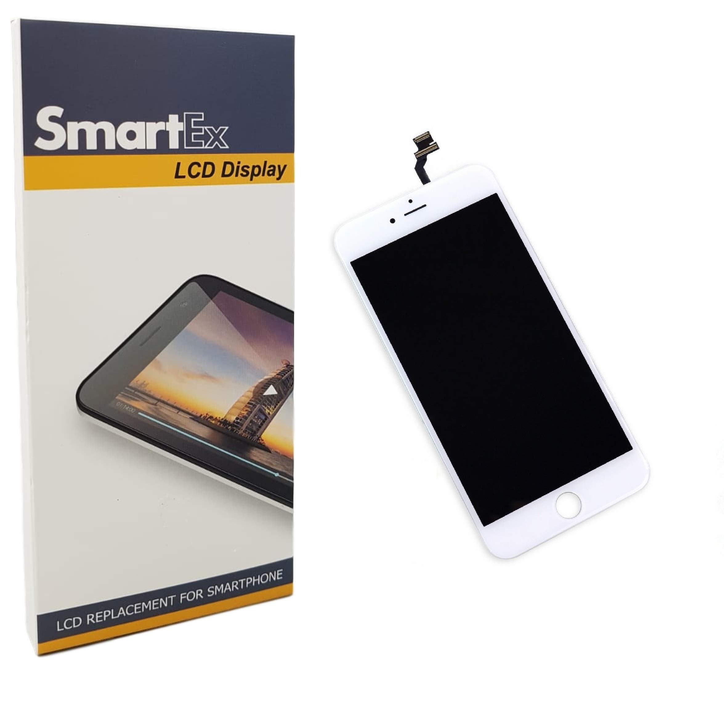 Smartex NEW LCD Display White compatible with iPhone 6 / Retina Display LCD and Glass Touch Screen