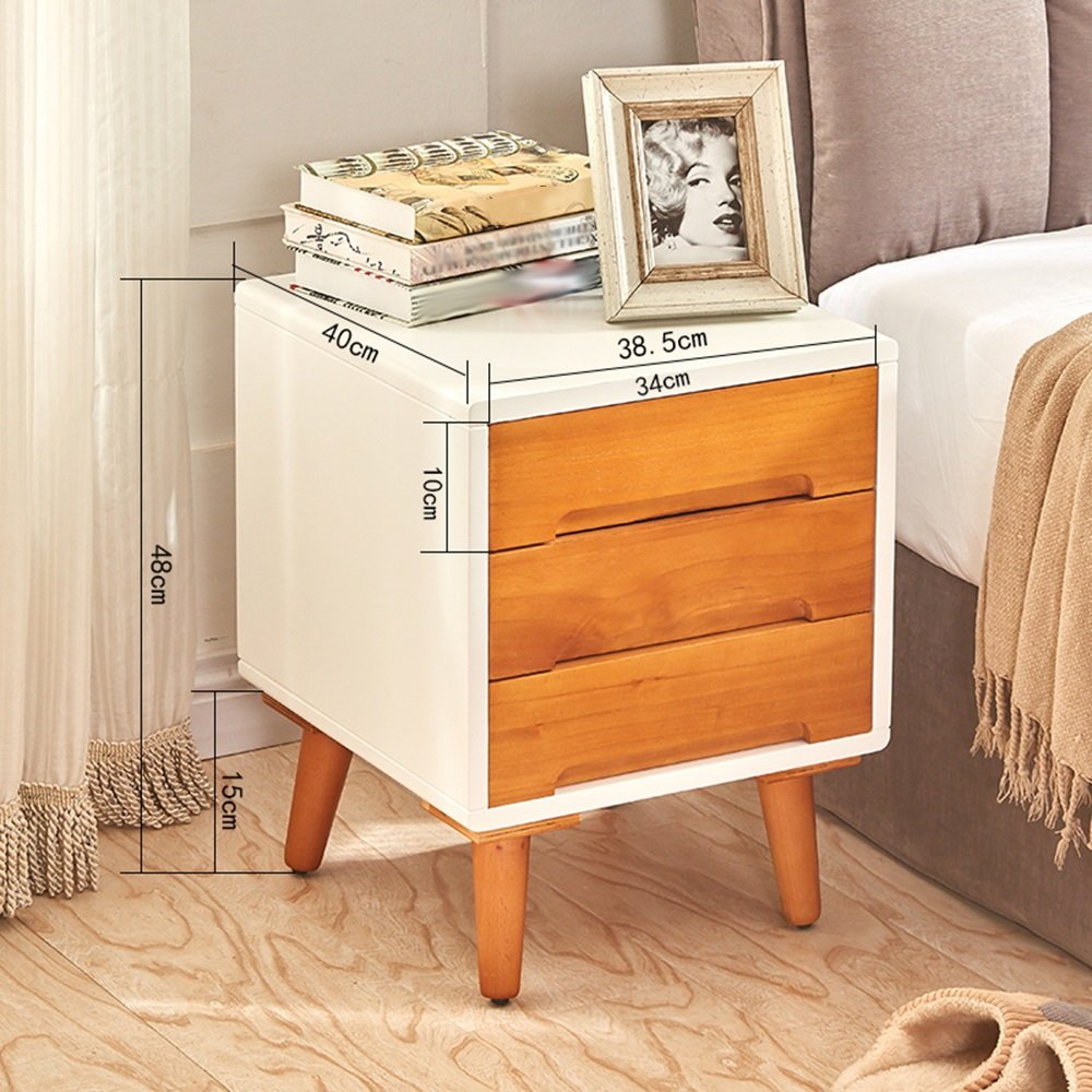 Farbe : B-35 * 33.5 * 56 MYS-Bedside table M-Y-S Nachttisch Massivholz