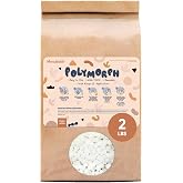 2 Lb Polymorph Moldable Thermoplastic Pellets, Reusable Plastic 32 Oz | Heat-Activated Moldable Plastic for DIY Projects, Prototyping, Repairs, Crafts and Custom Parts, Reusable, 2 lb