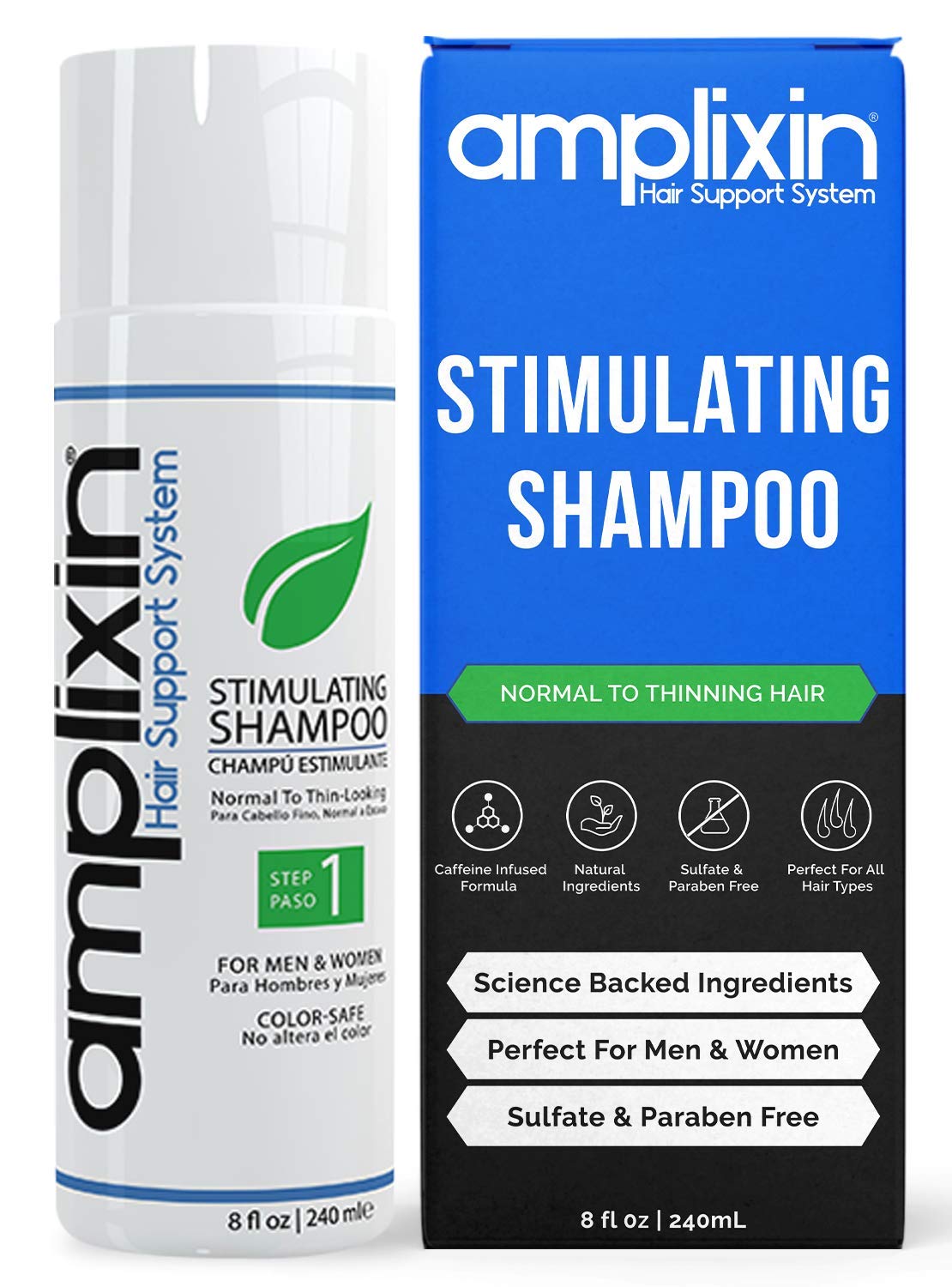 Amplixin Stimulating Shampoo - Healthy Hair Growth & Hair Loss Prevention Treatment For Men & Women With Thinning Hair - Sulfate-Free Dht Blocking Formula, 8Oz: Beauty