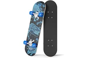 24 inch Rude Boyz Mini Cruiser Skateboard - Aluminium Trucks - Kids Skateboard Ages 5-8 Beginner - Skateboards for Kids
