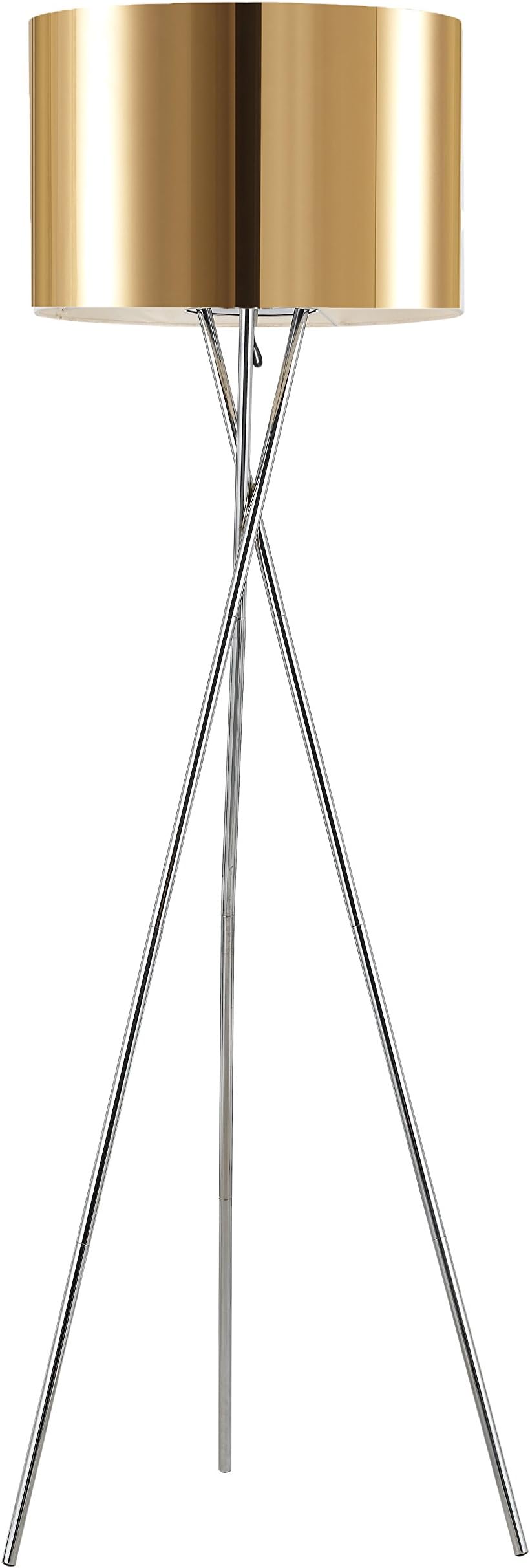 Euro Style Collection Lisboa 63" inch Tripod Floor Lamp-Copper
