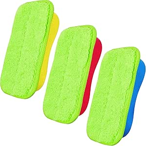 3 PCS Microfiber Chalk Eraser Washable Chalkboard Eraser Dry Erase Whiteboard Eraser Magnetic Reusable Chalk Eraser for Chalk, Markers, Classroom, Home and Office (3 Pieces)