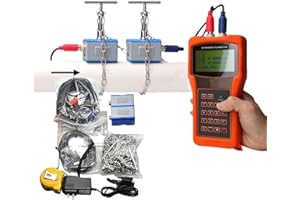 Handheld Ultrasonic Flow Meter TUF-2000H Portable Handheld Ultrasonic Flow Meter with Clamp On Sensor TM-1(DN50-6000mm) Water