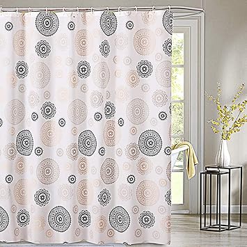 Amazon Com Shower Curtain 72 X 80 White Waterproof Water