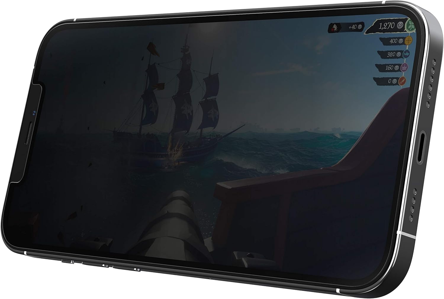 OtterBox for Apple iPhone 11, Performance Horizontal Privacy Glass Screen Protector for Gaming & Streaming - Image 4