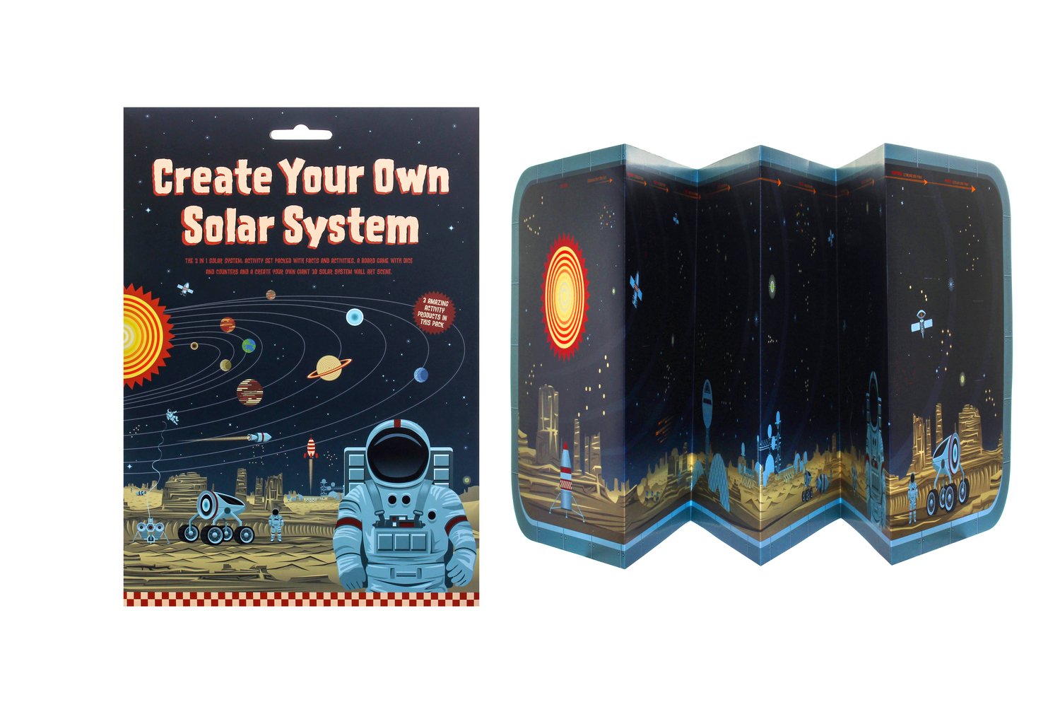 Clockwork Soldier Create Your Own Solar System 3D Wall Art Scene and Educational Board Game