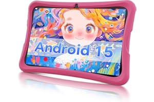 10.1 Inch Kids Tablet Ages 8-15, Android 15 Tablet for Kids,6G+32GB up to 128GB,6000mAh Battery,Dual Camera,WiFi,BT 5.0,Best 