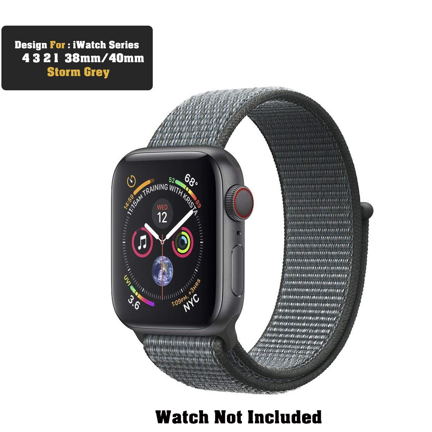 apple watch storm gray sport loop