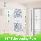 Fogray 2026 Upgraded Extendable Feather Duster Telescopic Soft Silicone Cap view 2
