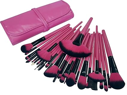 Urban Beauty 30 Piece Makeup brush Set With Storage Pouch (Pink)