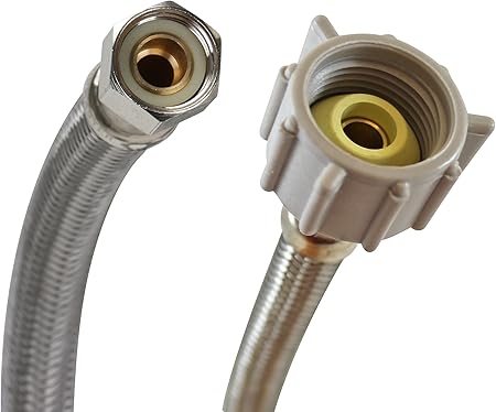 Fluidmaster B1t06 Toilet Connector Braided Stainless Steel 3 8