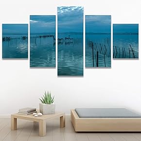 SIGNWIN 5 Panel Canvas Wall Art Modern Art...