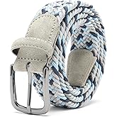 Fabio Valenti Men's Stretch Belt,Woven Braided Web Belt 1 3/8 for Golf Casual Pants Shirts Jeans