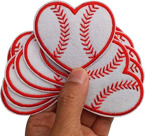 Amazoncom 26x24 12pcs i love baseball softball heart iron on sew Amazoncom 26x24 12pcs i love baseball softball heart iron on sew