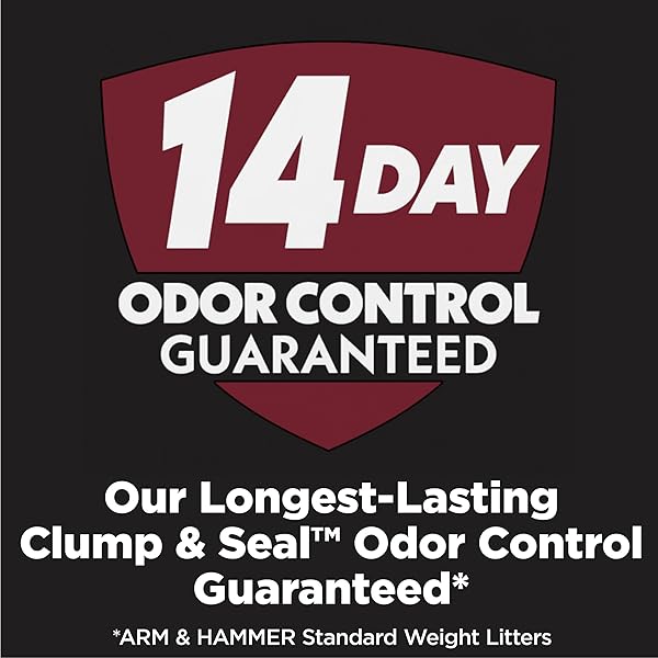 ARM & HAMMER CLUMP & SEAL PLATINUM CAT LITTER, MULTI-CAT, 14-DAY ODOR CONTROL, ROCK-HARD CLUMPS, 18 LBS – POWERFUL ODOR ELIMINATOR WITH BAKING SODA