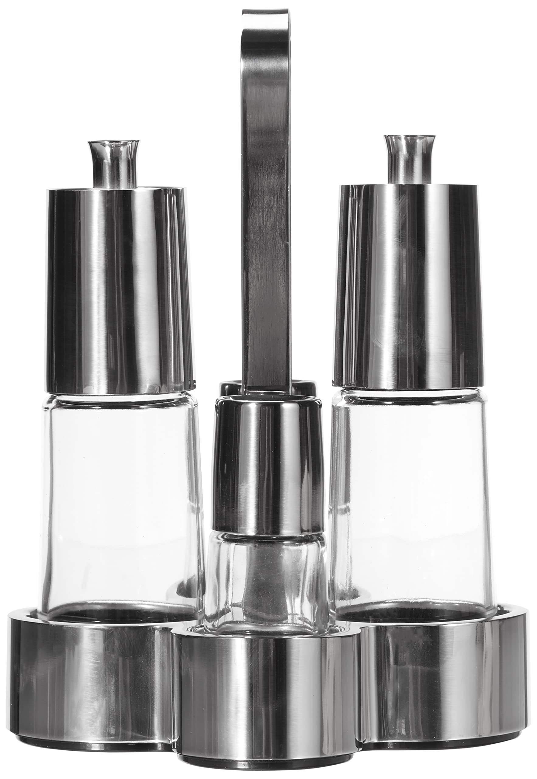 Braisogona Bella Oil and Vinegar Set, Silver, 30 x 30 x 30 cm