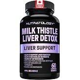 Nutratology® Milk Thistle Liver Detox Supplement | Liver Function | 60 Caps | Helps Support Liver Function | Milk Thistle Ext