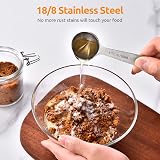 U-Taste Measuring Spoons Set of 9 18/8 Stainless Steel with Nested Handles view 3