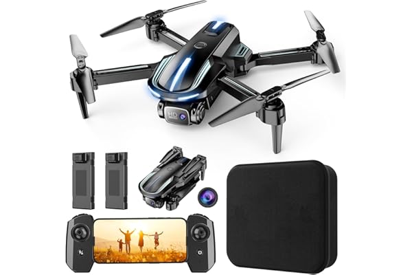 Drone with Camera for Adults Beginners Kids, Fun 1080P Foldable Mini Drone for Exciting Indoor Outdoor Play, RC Quadcopter wi