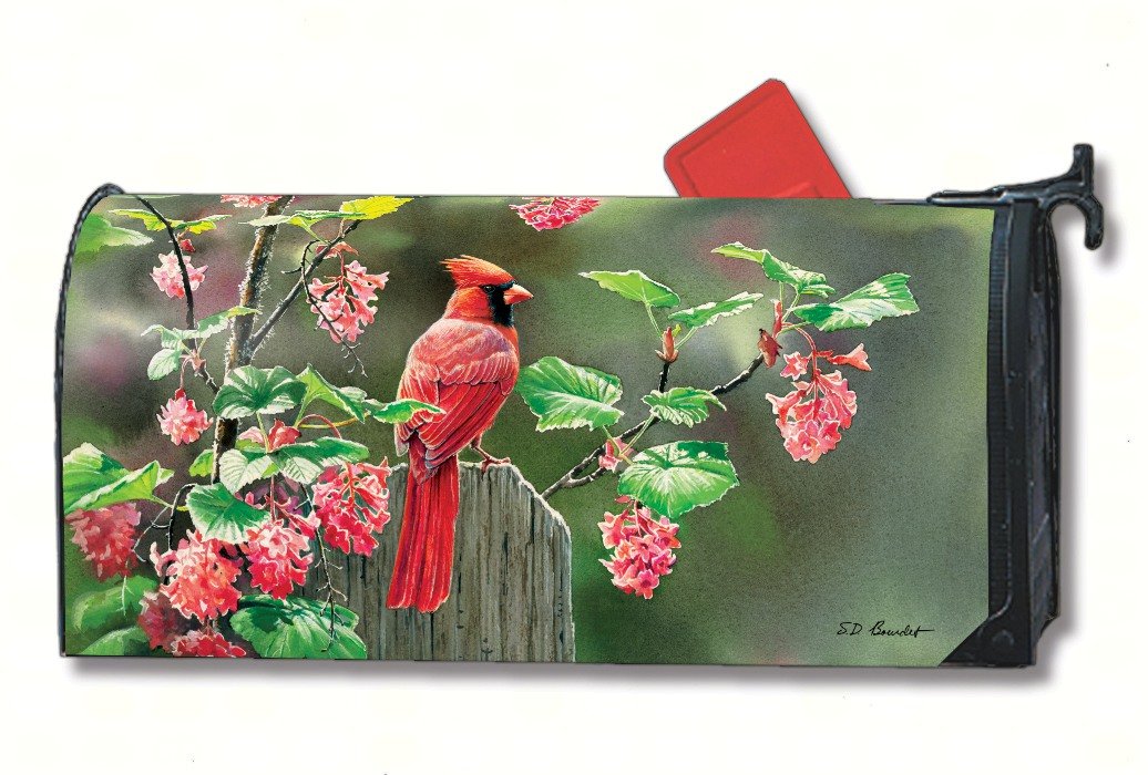 Mailboxes & Slots Birds and Lilacs Spring Mailbox Cover Finches