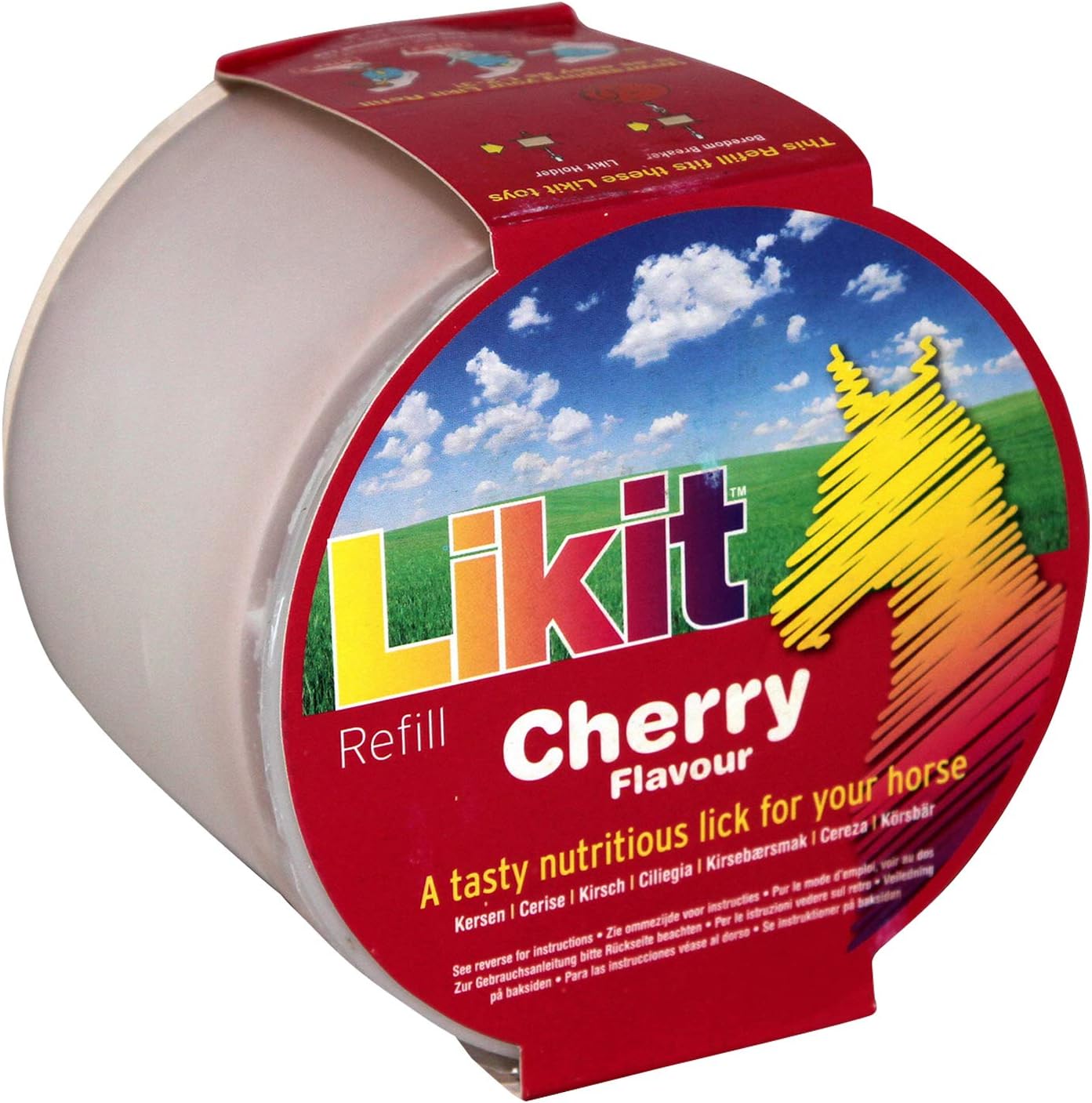Likit Horse Treat Cherry Large Refill 650g, Cherry Colour Wood, 650 g (Pack of 1)