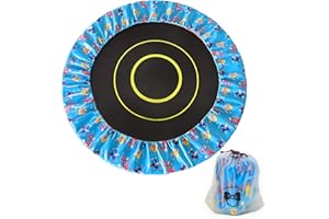 Abiphop Mini Trampoline Cover 36 38 40 Inch Replacement Cute Small Trampoline Spring Cover PU Leather Layer Protect Easy to Install Trampoline Safety Pad for Home Indoor