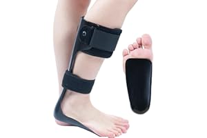 Furlove AFO Drop Foot Brace, Half-Sole Foot Drop Brace with Stroke, MS, Hemiplegia (Right, Medium)
