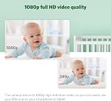 LeapFrog Scout 1080p Baby Monitor with 360° Pan Tilt Night Vision WiFi view 5