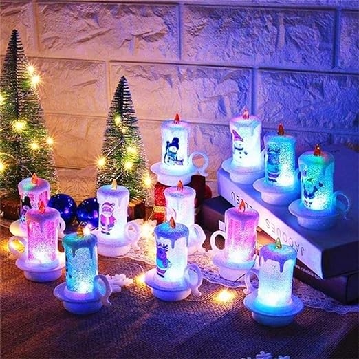 Decorazioni Natalizie Candele.Barsku 12pc Natale Senza Fiamma A Lume Di Candela A Led Candele Galleggianti A Batteria Per Feste Aula Matrimonio Decorazioni Natalizie Amazon It Illuminazione
