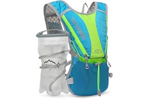 Hydration Pack Backpack，IX INOXTO Running Hydration Vest with 1.5L ( 50 oz) Water Bladder for Men Women，Lightweight Water Backpack for Hiking Cycling Climbing Camping