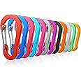 Craebuer Carabiners, 2 inch D-Ring Locking Carabiner Clip, Snap Hook Sport Accessories for Outdoor Camping Hiking