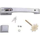 Kason 0027C Deadbolt Locking Handle and Strike, Flush Offset, 4 Inch Wall Thickness, 10027C00005