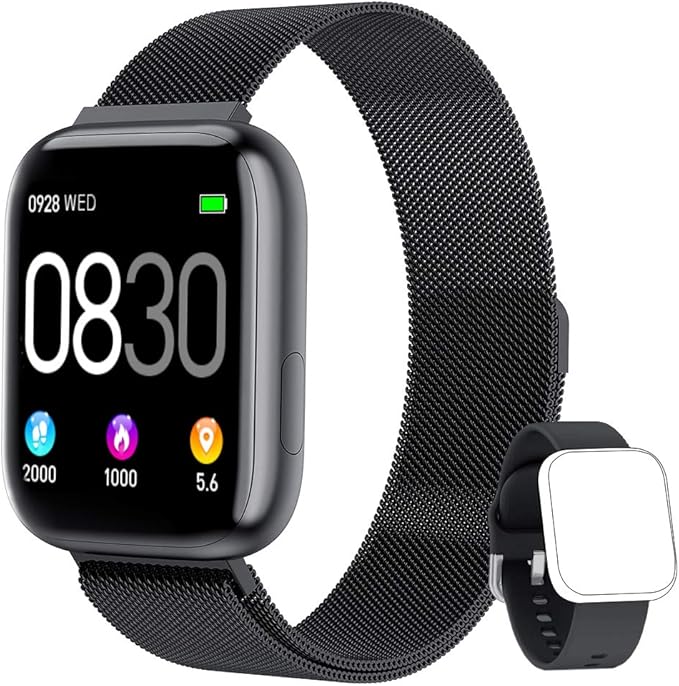 BANLVS Smartwatch, 1.4 Inch Reloj Inteligente IP67 con Pulsómetro ...