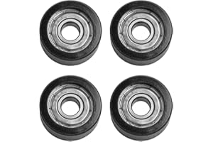 CLOUDPOWER Rowing Machine Seat Wheels 4-Pack, 27Mm Diameter Rowing Machine Bearing Pulley Wheel Replacement For Water Rowers