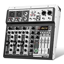 4 Channel Audio Interfacer DJ Mixer Sound Board