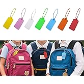 70 PCS Blank Plastic Tags Hanging Label Tags, Waterproof Writable Labels,Tag Identification for for Labeling Outdoors,Laundry,Logistics (Multicolor-S, 1.18 x 2.16 Inches)