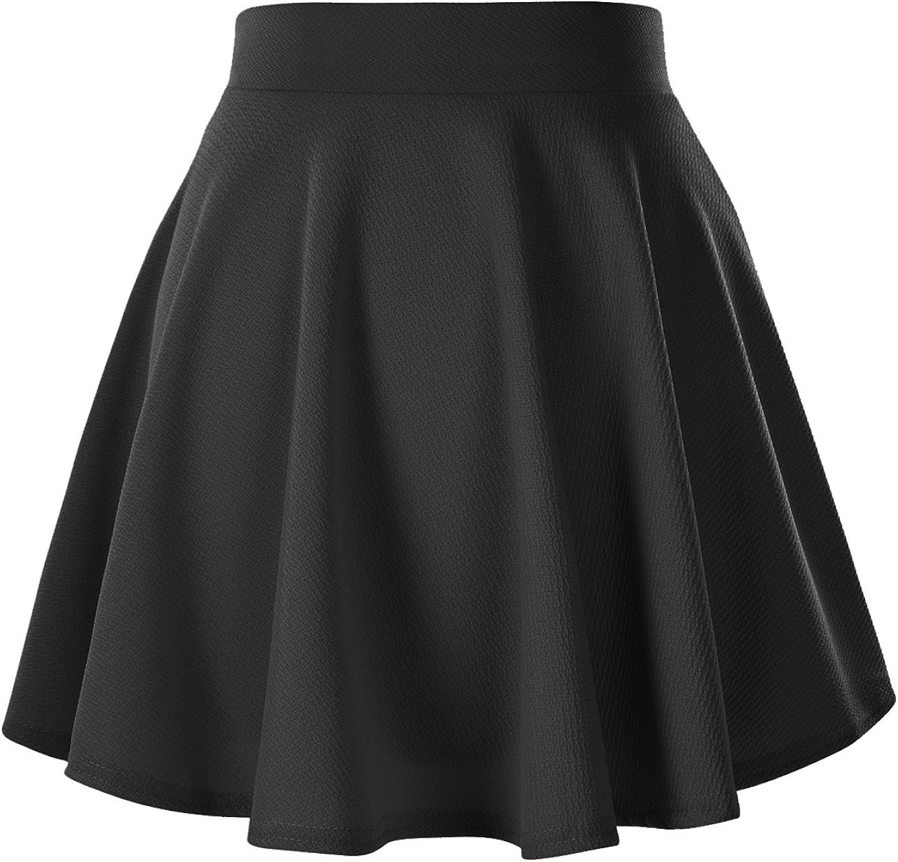 Urban CoCo Women's Basic Versatile Stretchy Flared Casual Mini Skater Skirt at  Women’s Clothing store