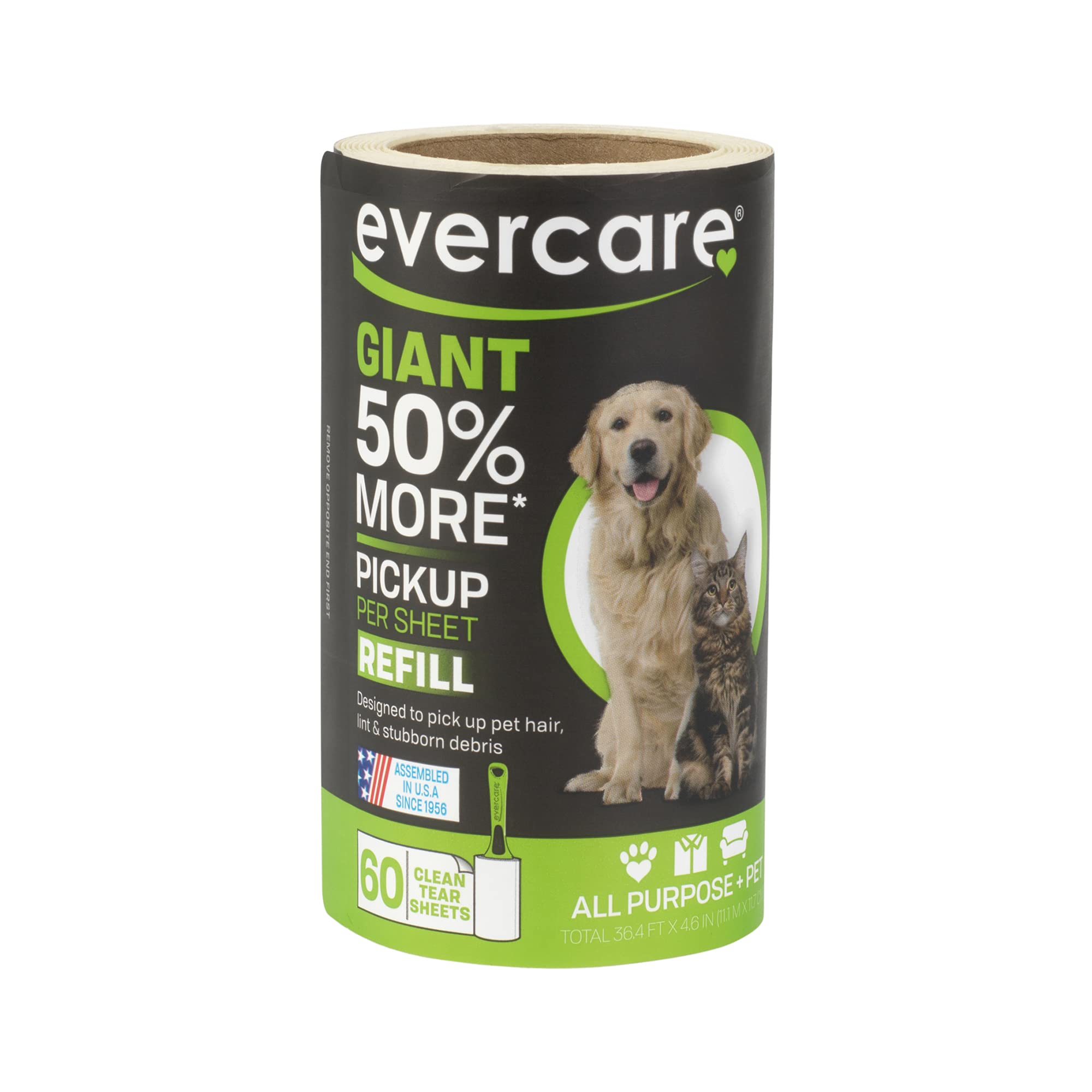 Photo 1 of Evercare Pet 60 Layer Giant Lint Roller Refill