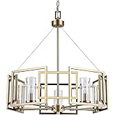 Golden Lighting Marco 5-Light Chandelier in Brushed Champagne Bronze with Clear Glass